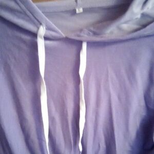 Lavender Hooded Women's Crop Top